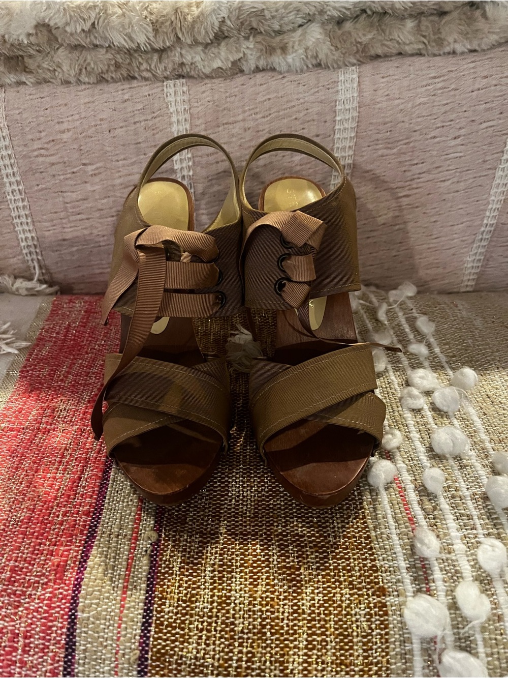 Women’s Khaki Strappy Sandals